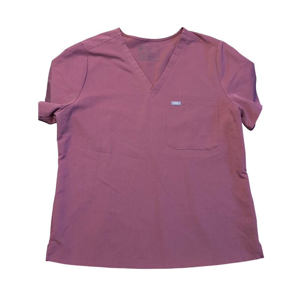 Figs Catarina One-Pocket Scrub Top MAUVE Extra Large